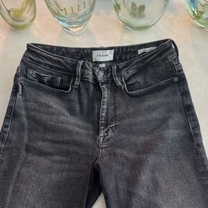 Frame Denim Women's Charcoal Skinny Jeans